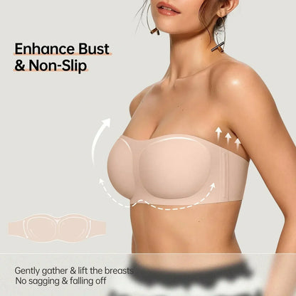VelvetHold – Non-Slip Strapless Bra