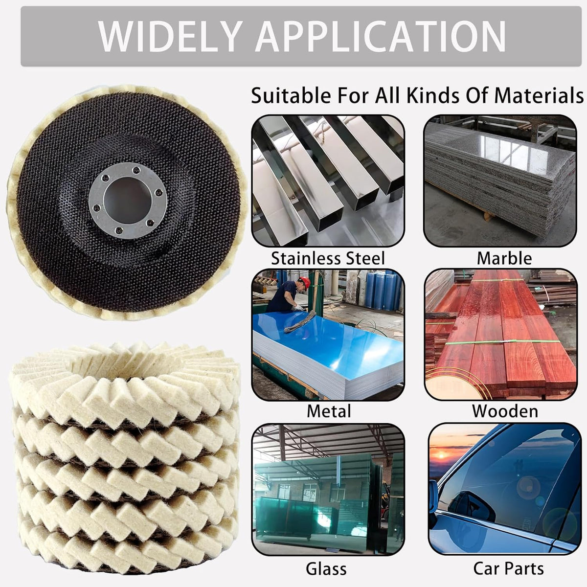 SmoothCraft - High-Resilience Polishing Wheel for Metal & Wood
