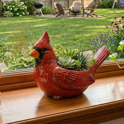 NatureNest – Cardinal Bird Succulent Planter