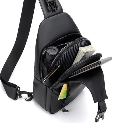 Waterproof Crossbody Bag with USB Port - SyncPack™