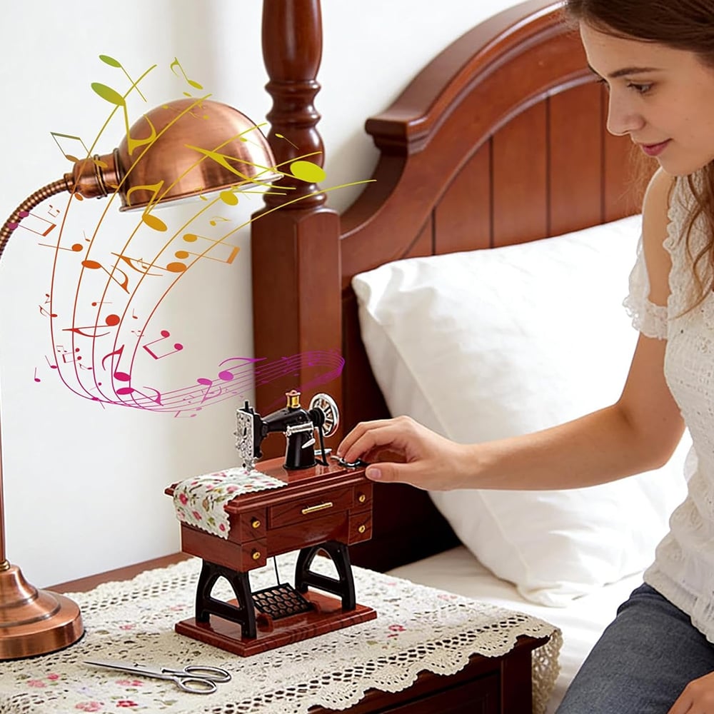 MelodyCraft – Nostalgic Sewing Machine Music Box