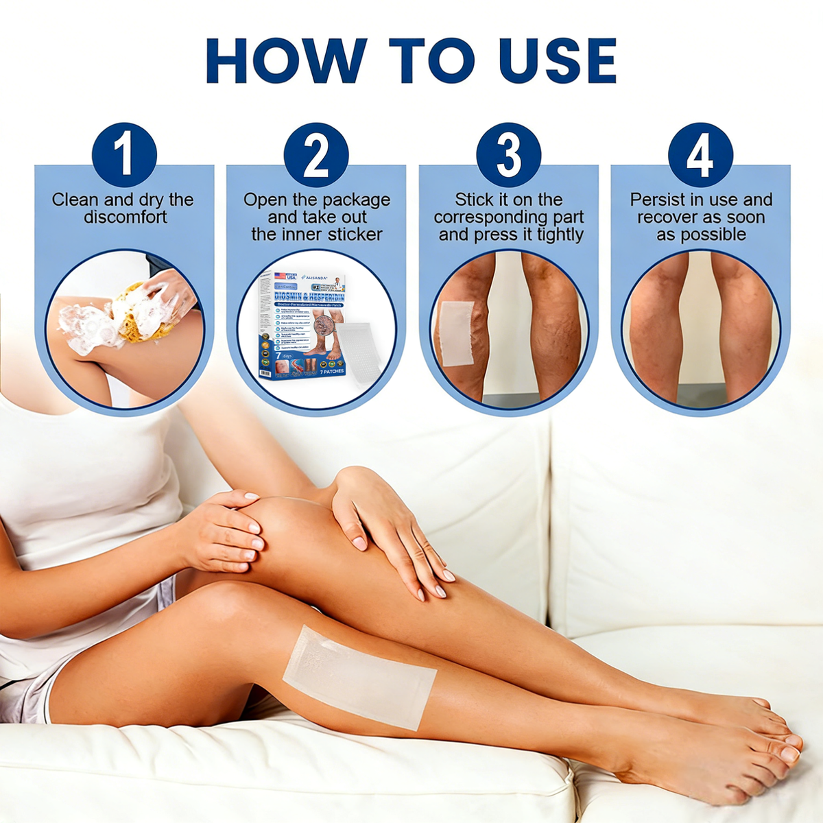 LegEase – Comfortable Vein Care Patch System
