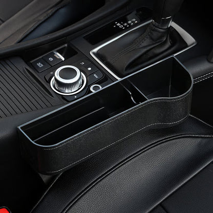 DriveMate – Multi Pocket Leather Car Seat Storage Organizer