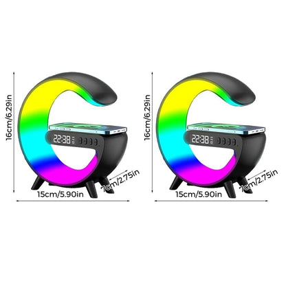 GlowG – G-Shaped RGB Wireless Charging Speaker