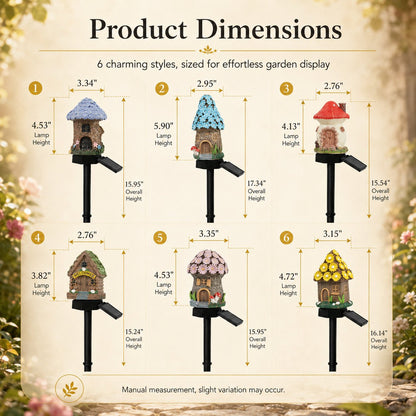 MushLumi – Solar Fairy-Tale Mushroom Cottage Light