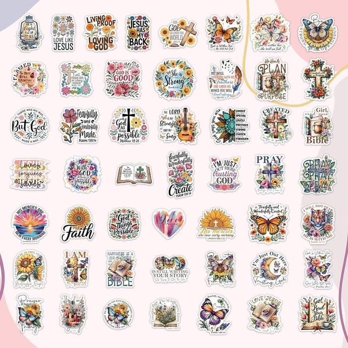 FaithGlow - Inspirational Bible Sticker Set