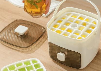 FrostPress – Handled Double-Layer Ice Cube Tray