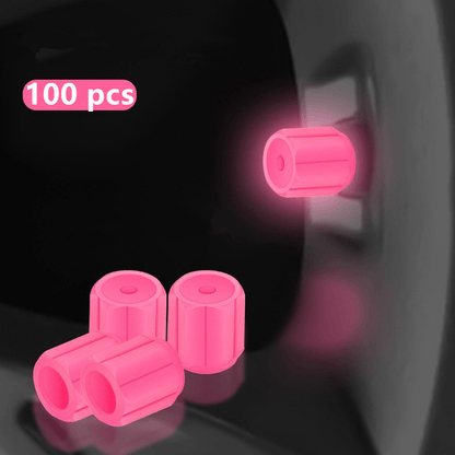 GlowRide - Fluorescent Wheel Valve Caps