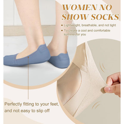 CloudStep - Breathable Cotton No-Show Socks