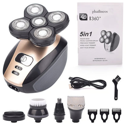 GroomFlex | 5-in-1 4D Electric Shaver Kit