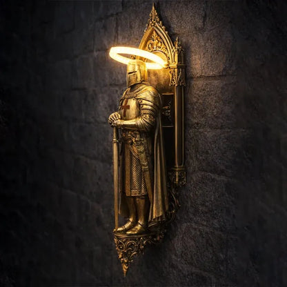KnightGlow – Medieval Knight Wall Lamp