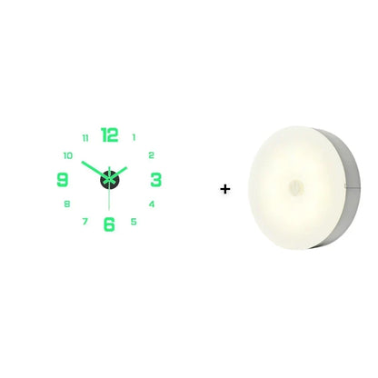 TimeVista – 3D Luminous Acrylic Wall Clock Set