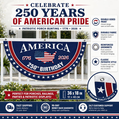 VeteranMade - USA 250 Years Commemorative Banner 🇺🇸
