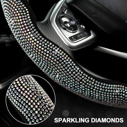 LuxiDrive – Crystal Studded Steering Wheel Cover