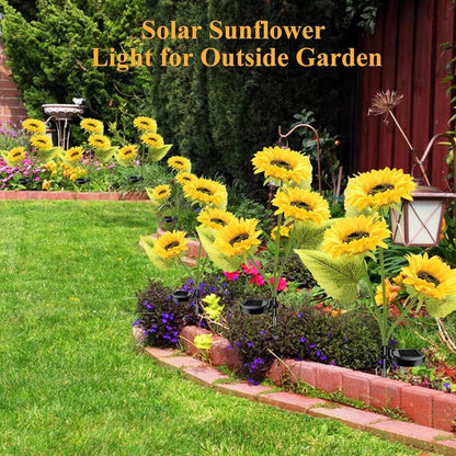 GlowPetal – Solar Sunflower Outdoor Garden Lights