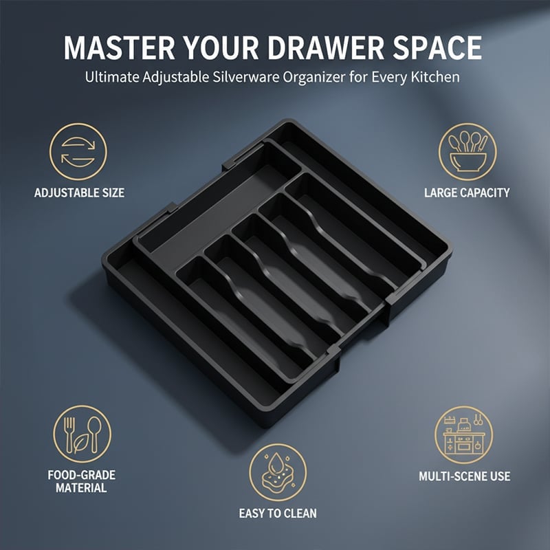 TidyChef – Expandable Kitchen Cutlery Organizer