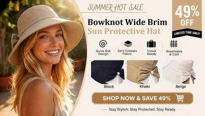 BowBreeze – Elegant Sun Protective Wide Brim Hat