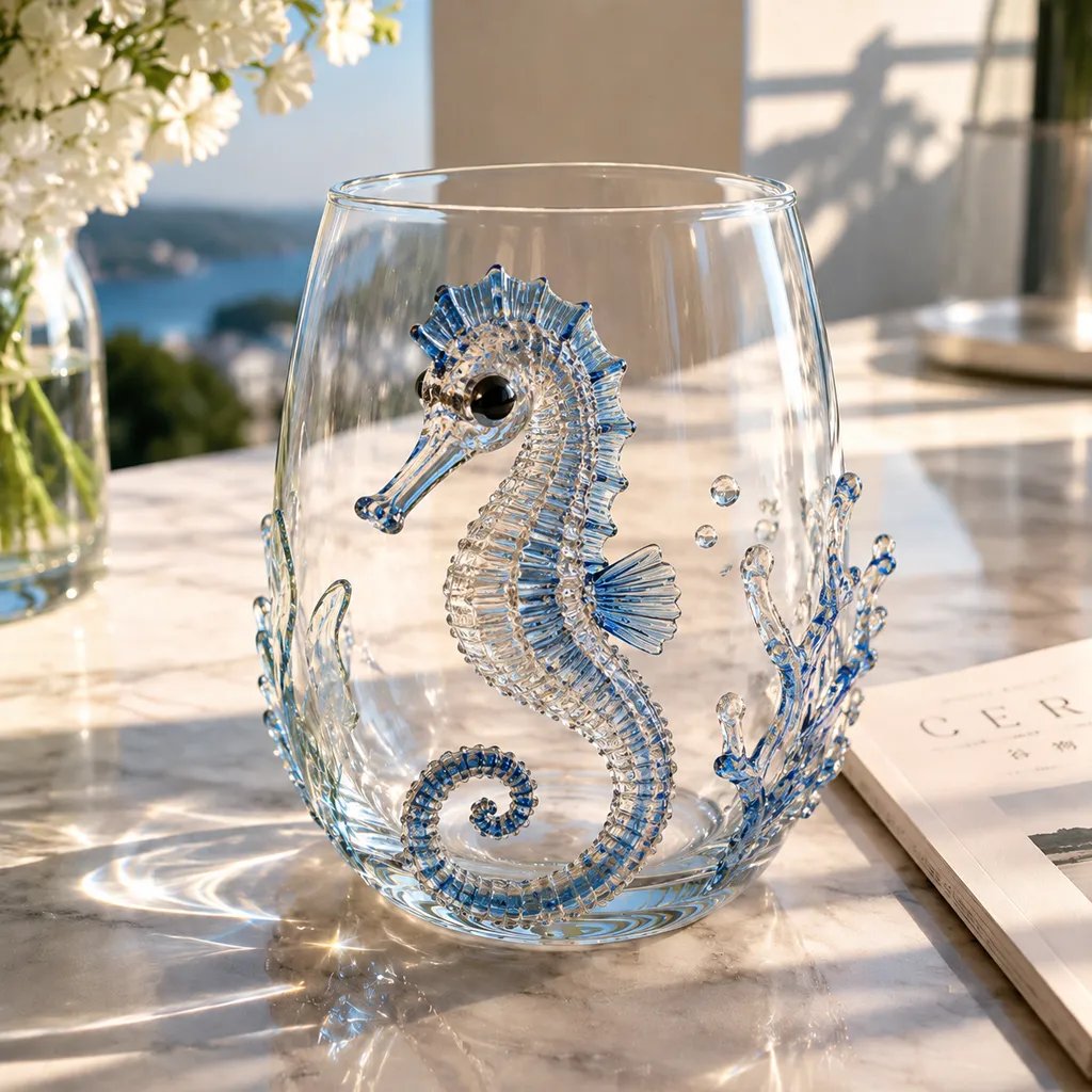 Poseidon's Pour – Artisan Ocean Glass