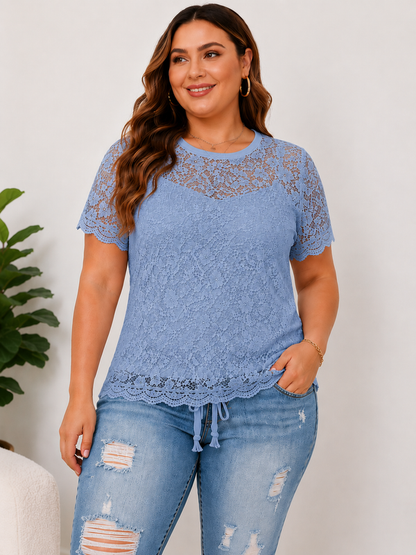 DenimBloom – High Waist Cropped Denim Jeans