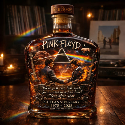 Pink Floyd – “Wish You Were Here” 50th Anniversary Collector’s Whiskey Bottle