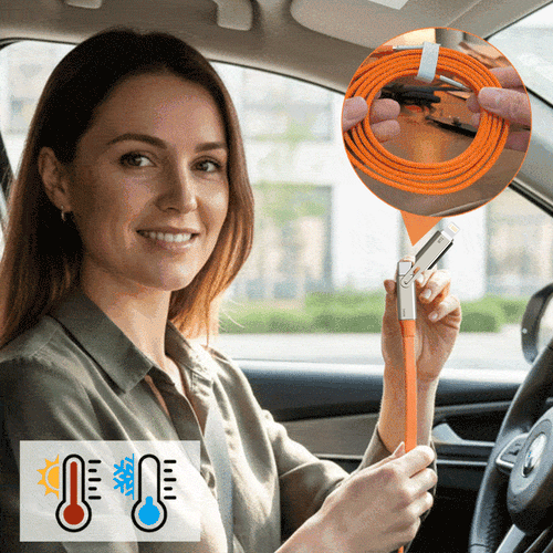 Power360 – Ultra-Fast Cable with Adjustable Phone Holder