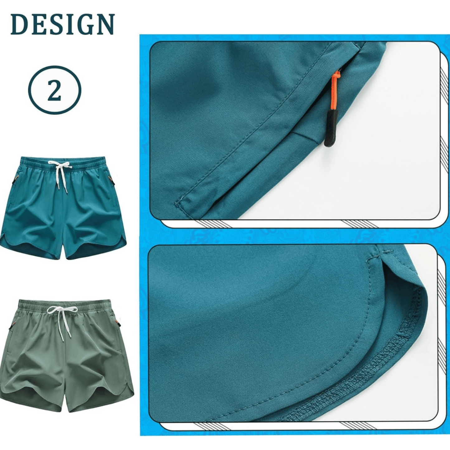 FlexCore - Men's Quick-Dry Running Shorts