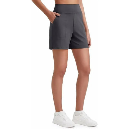 FitAura – Women’s High-Waisted Sport Shorts