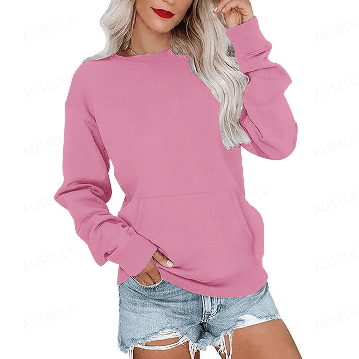 CozyCore – Women’s Crewneck Hoodless Sweatshirt