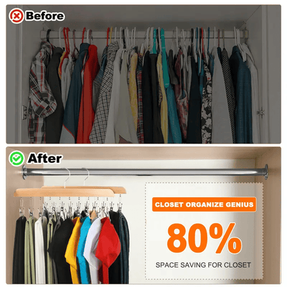 ClipNest – 10-Clip Space Saving Closet Organizer
