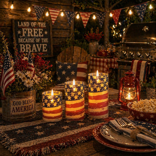 FreedomFlame – USA Inspired Flameless Candle Collection