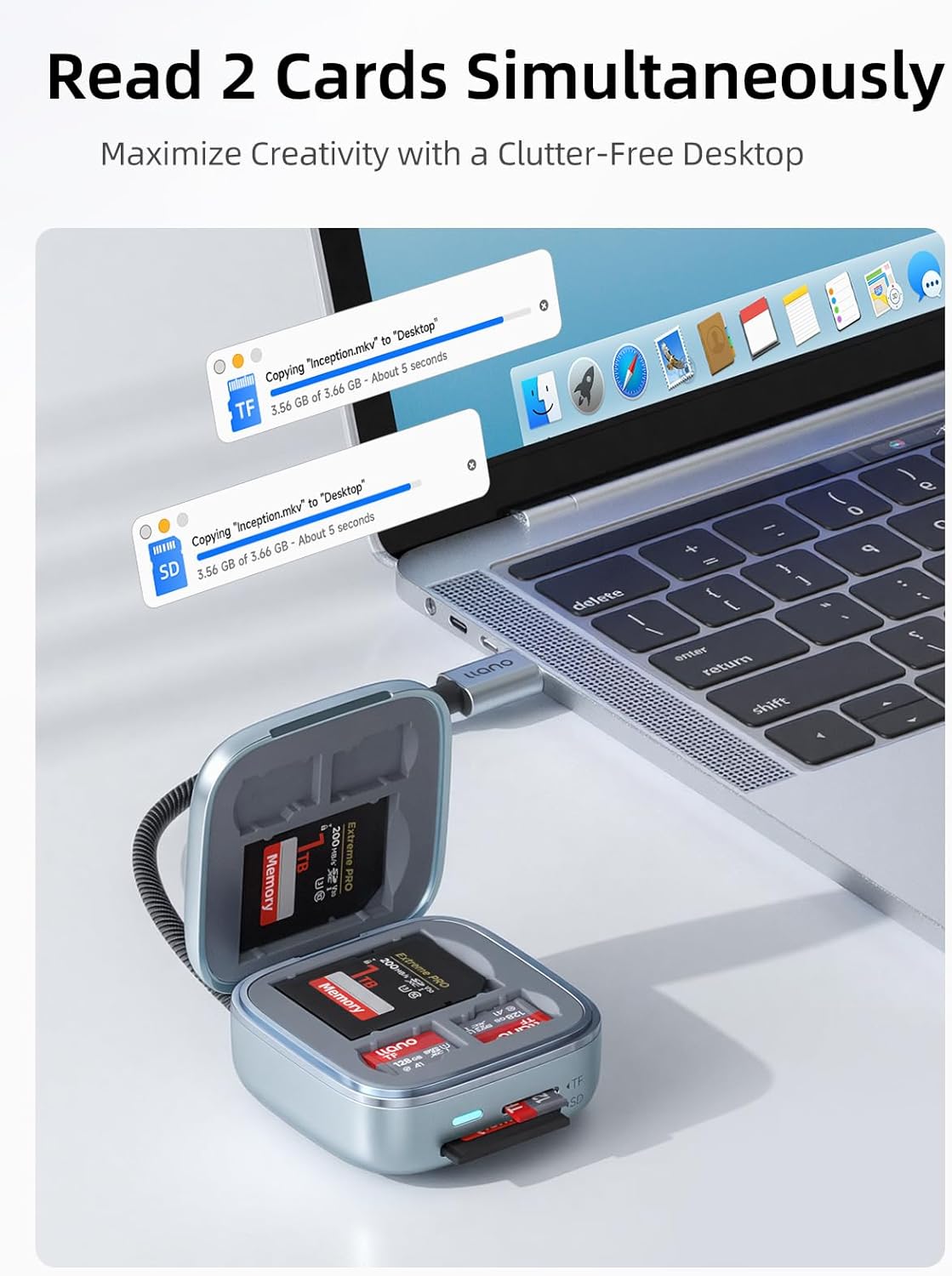 DataVault Pro - Portable Multifunctional Card Reader
