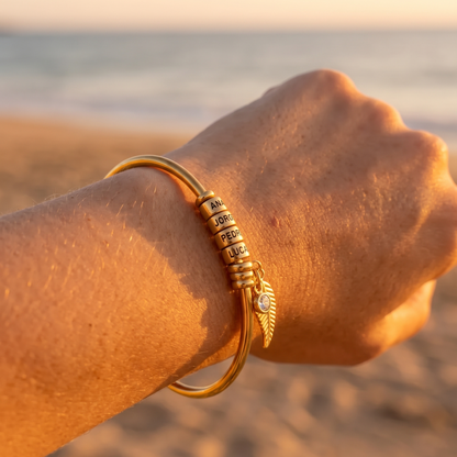 Customizable Family Guardian Bracelet with Names - Engrave Your Family's Name