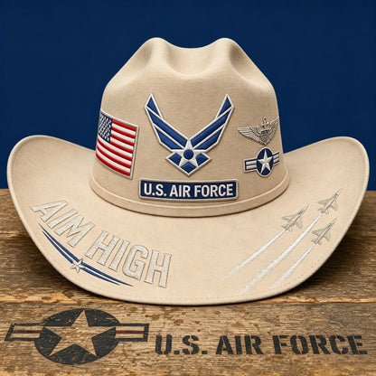 FreedomRidge – Aim High Air Force Western Hat