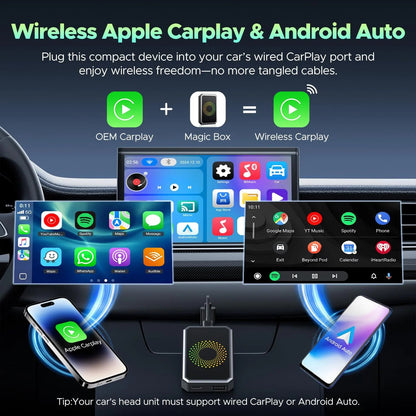 DriveCast Pro – CarPlay & Android Auto Adapter