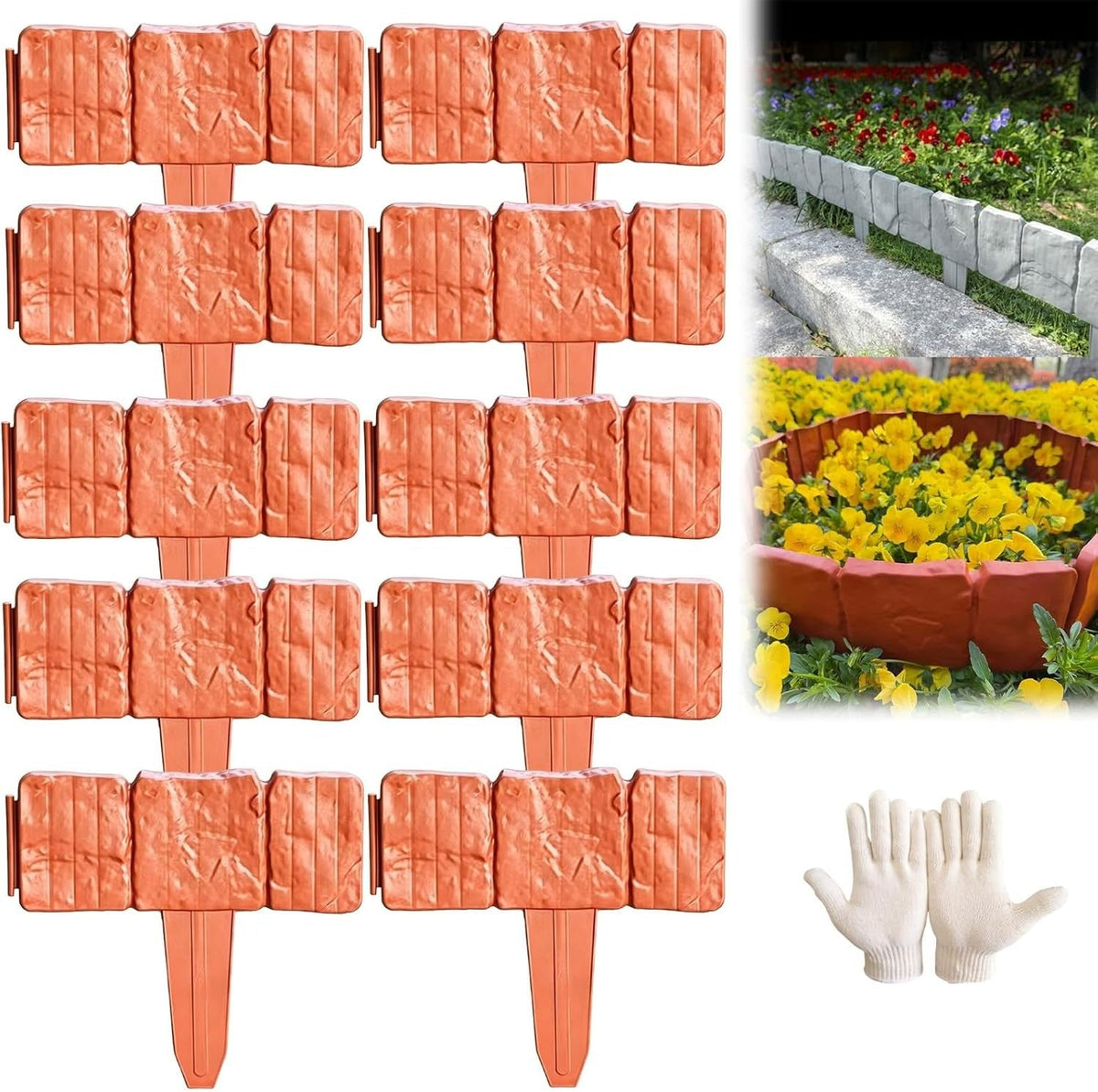StoneFlex – Imitation Stone Garden Fence Border