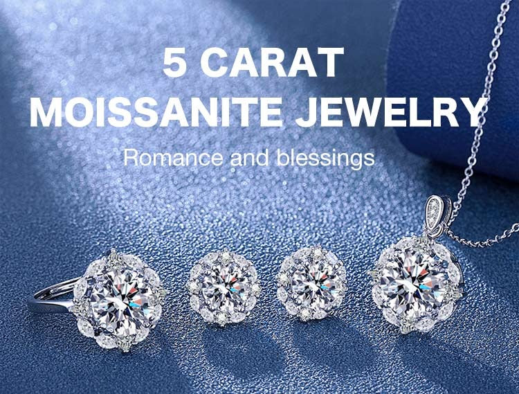 DiamondGlow – 5 Carat Moissanite Jewelry