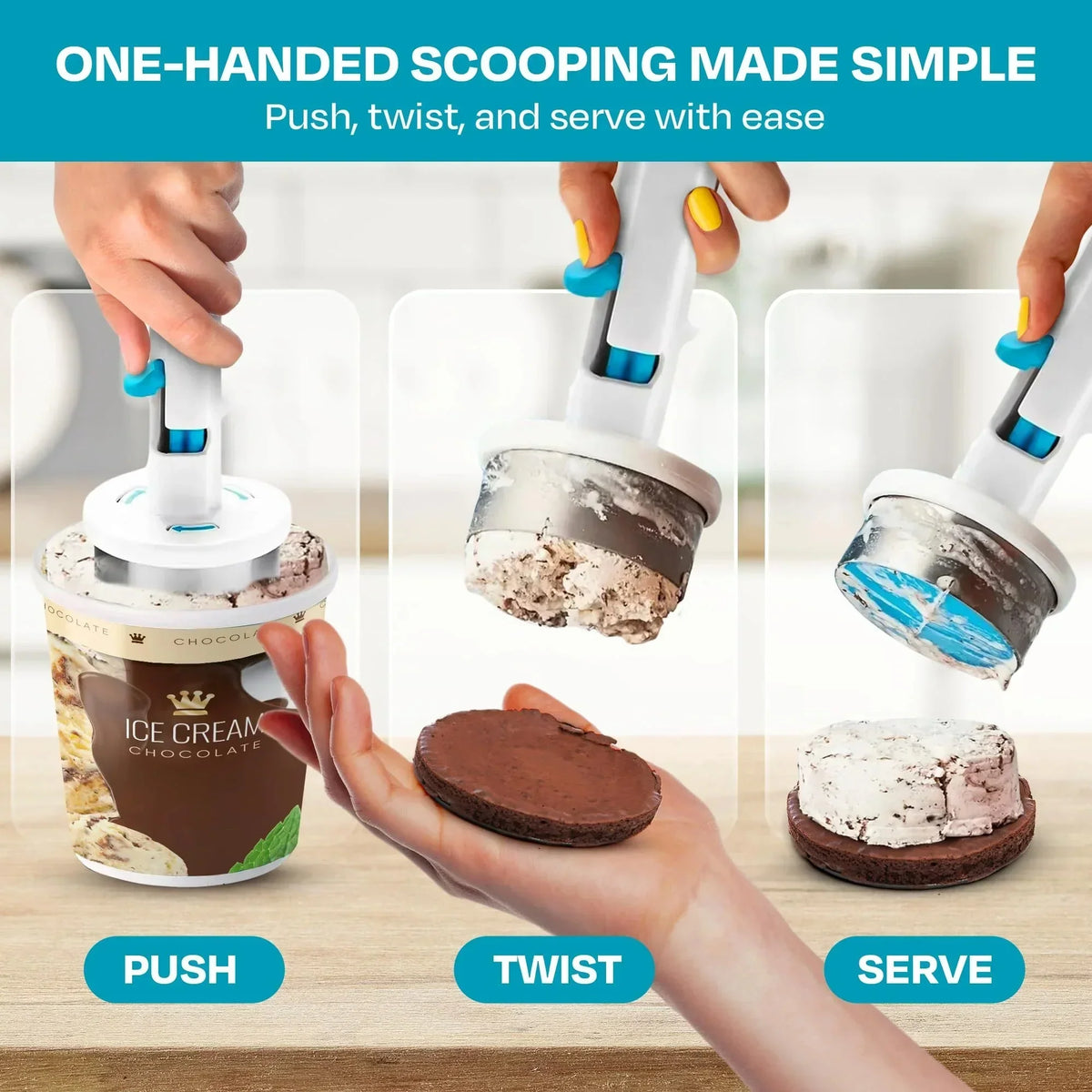 ChillBite – Effortless Scoop & Release for Frozen Treats