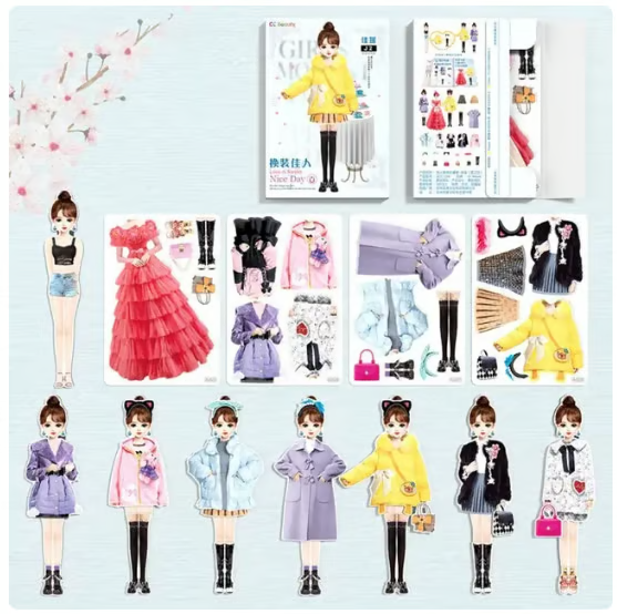 TinyTrendy – Magnetic Dress Up Baby Playset