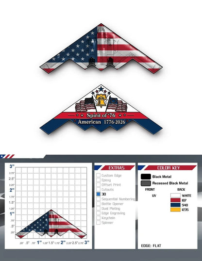 LibertySpirit – ’76 B-2 Stealth Bomber Challenge Coin