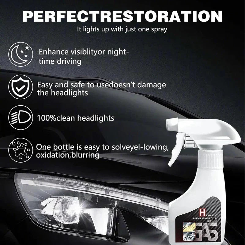 ShineOn - Headlight Renewal Spray – Drive Brighter, Safer