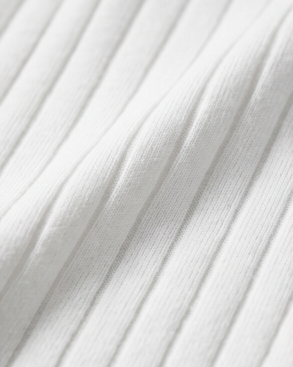 VELLANO™ — Ribbed Knit Zip Polo