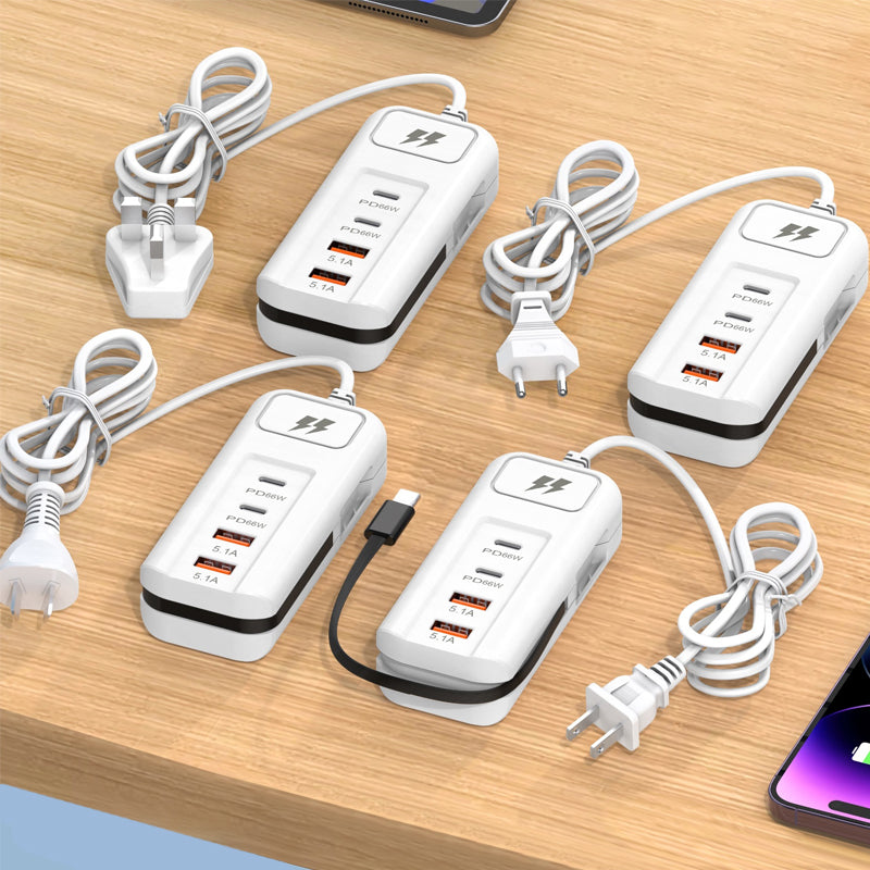 PowerHub – 66W Fast Charging Socket (2PD+2USB)