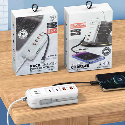 PowerHub – 66W Fast Charging Socket (2PD+2USB)