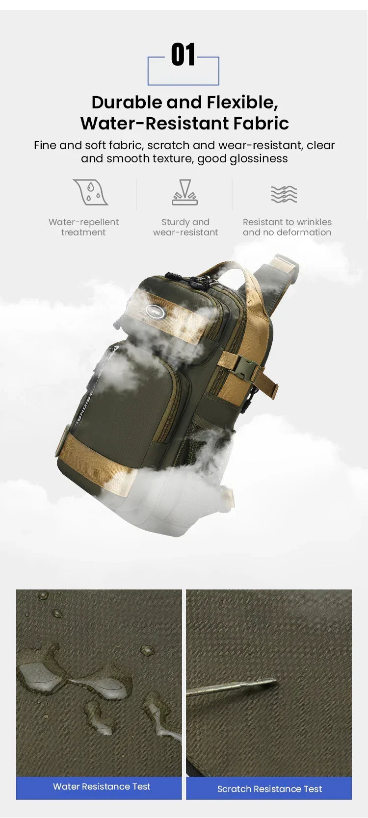 UrbanStride – Adjustable Casual Travel Chest Bag