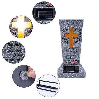 EverGlow - Memorial Vase Solar Cemetery Flower Holder