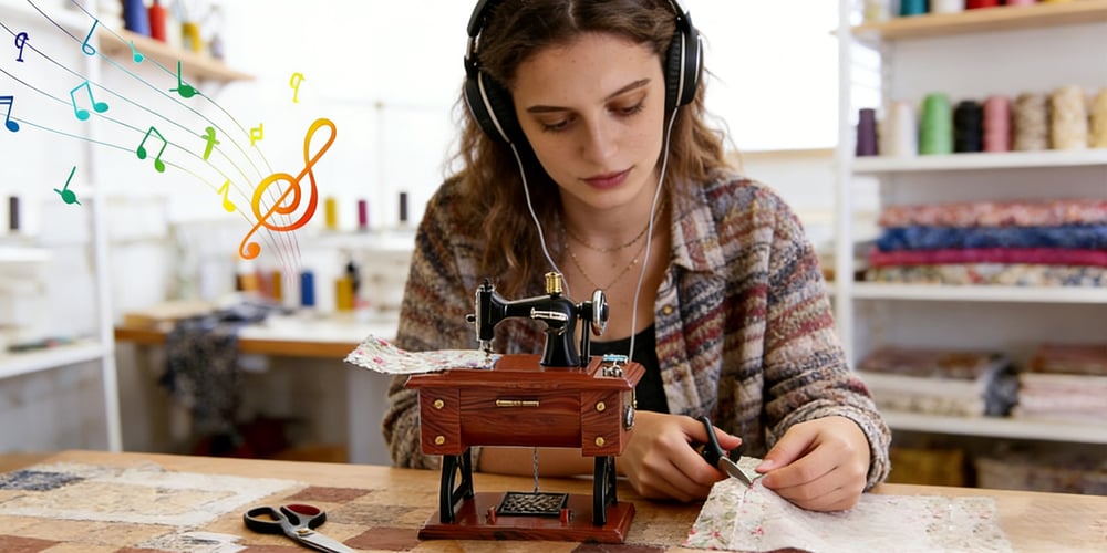 MemoirBox – Retro Sewing Machine Music Box