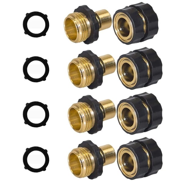 HydroLock – 3/4” Garden Hose Fast Connector Kit